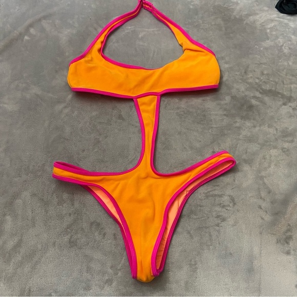 New! Frankie’s bikinis Hayes Terry Monokini One Piece Swimsuit 10707 - Picture 6 of 11